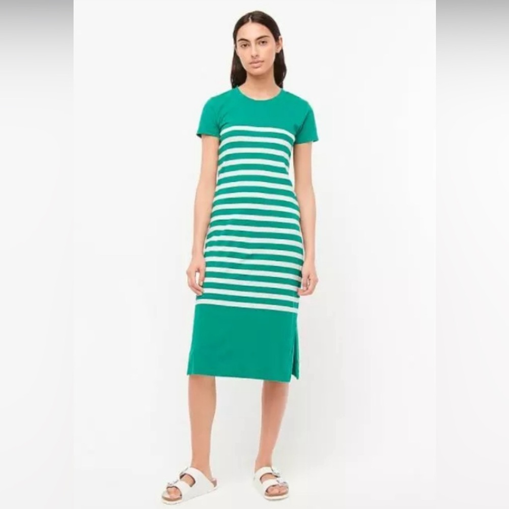J. Crew Short-sleeve striped T-shirt dress 100% Cotton